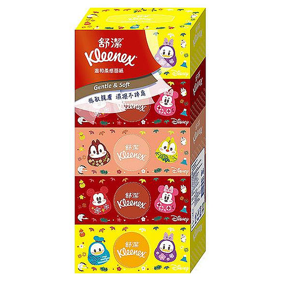 舒潔溫和柔感盒裝面紙 180抽*5盒