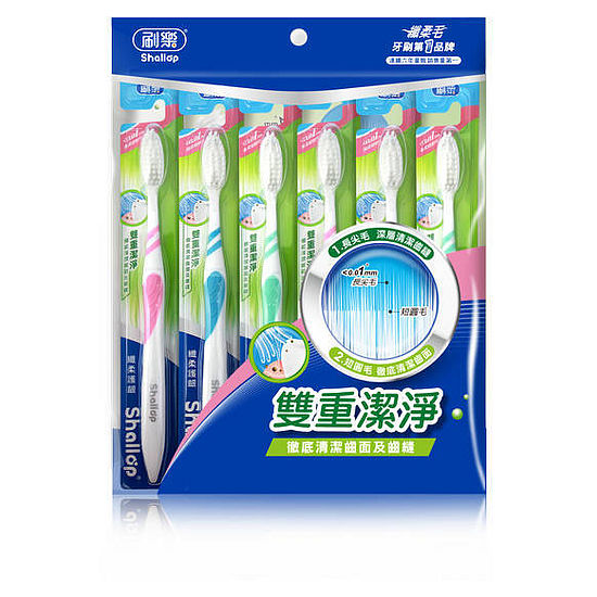 刷樂纖柔護齦牙刷 6支