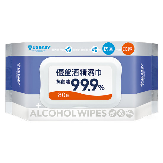 優生酒精濕巾-超厚型 80抽
