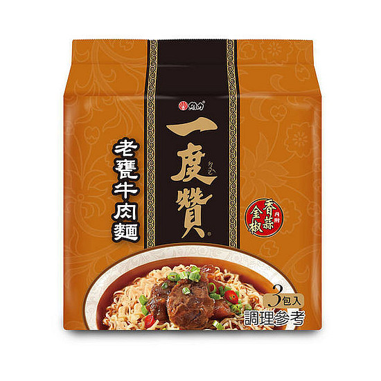 維力一度贊袋麵-老甕牛肉麵 185g3入