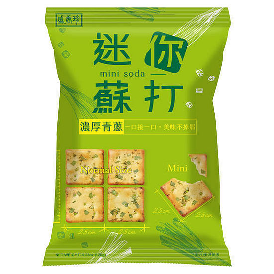 盛香珍濃厚青蔥迷你蘇打餅 120g
