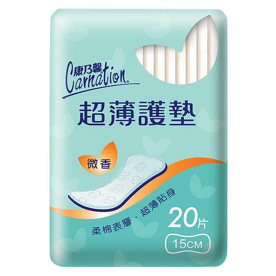 康乃馨超薄護墊-微香型 20片x4入