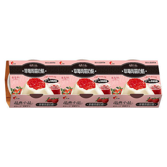光泉晶典小品-草莓蒟蒻奶酪 (100+15g)x3入