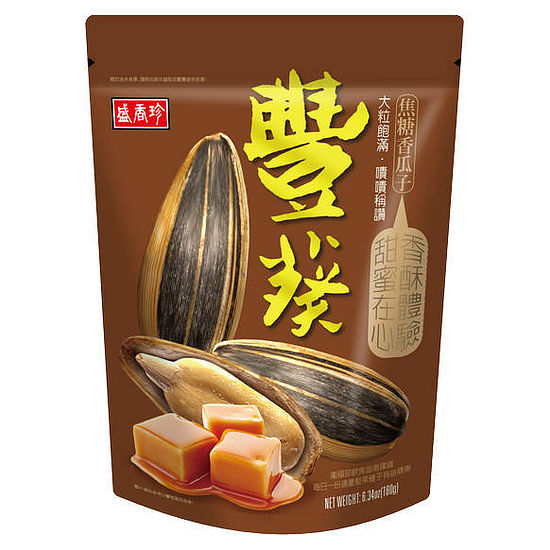 盛香珍豐葵香瓜子-焦糖風味 180g