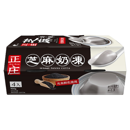 光泉正庄芝麻奶凍 100g*4入
