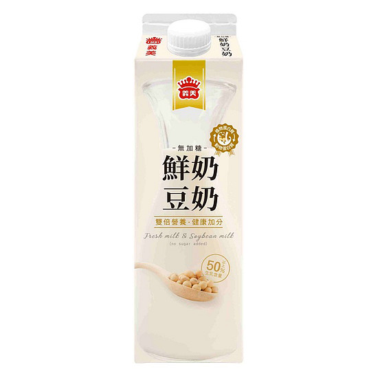 義美無加糖鮮奶豆奶 900ml