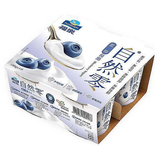 福樂自然零藍莓優酪 100gx4入