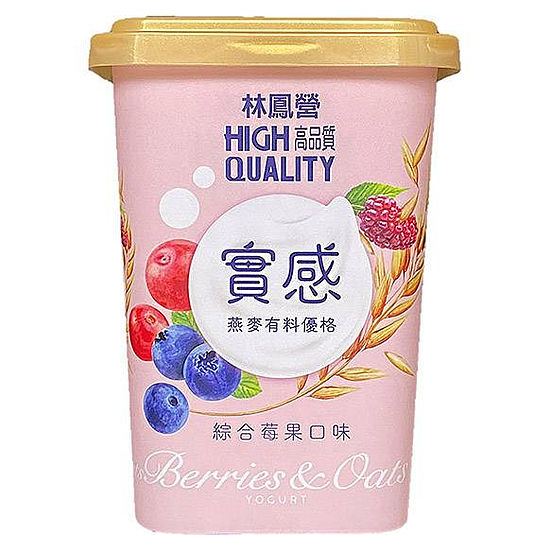 林鳳營特濃燕麥優格-綜合莓果口味 400g