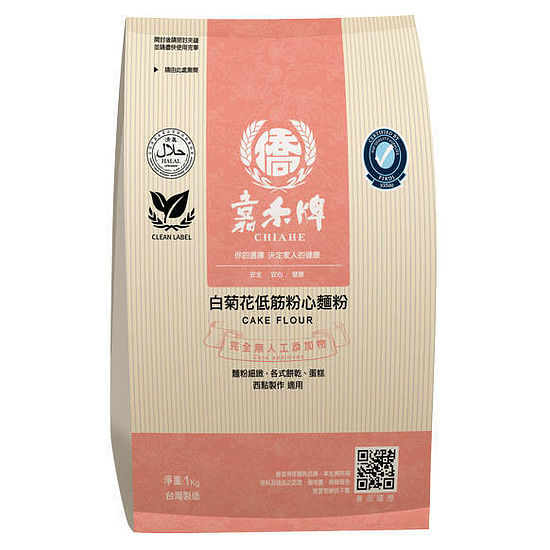 嘉禾牌白菊花低筋粉心麵粉 1kg
