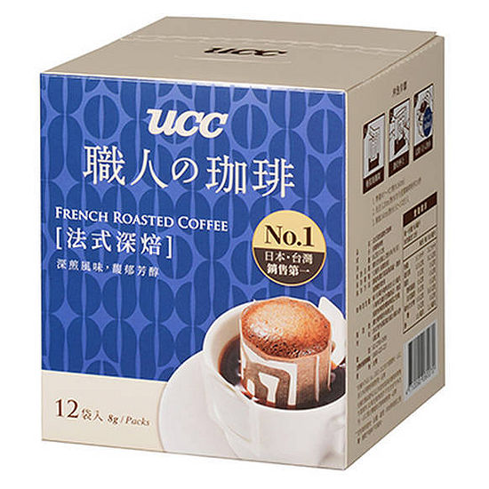 UCC法式深焙濾掛式咖啡 8gx12入