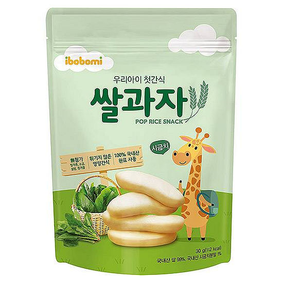 ibobomi嬰兒米餅-菠菜味 30g