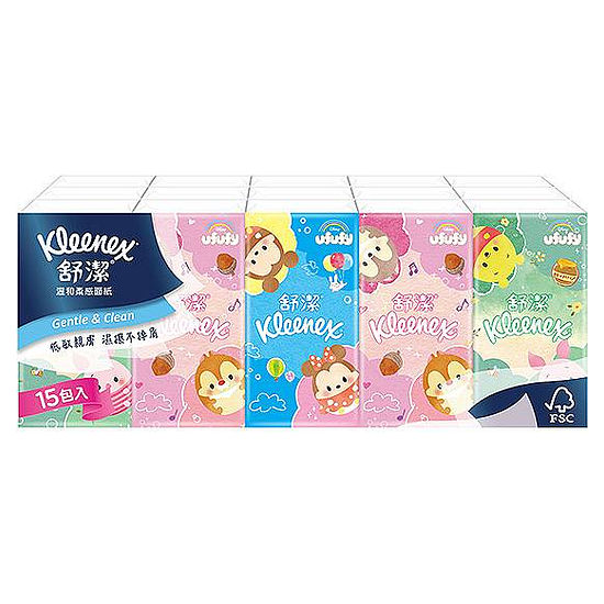 舒潔紙手帕-迪士尼 10抽*15包