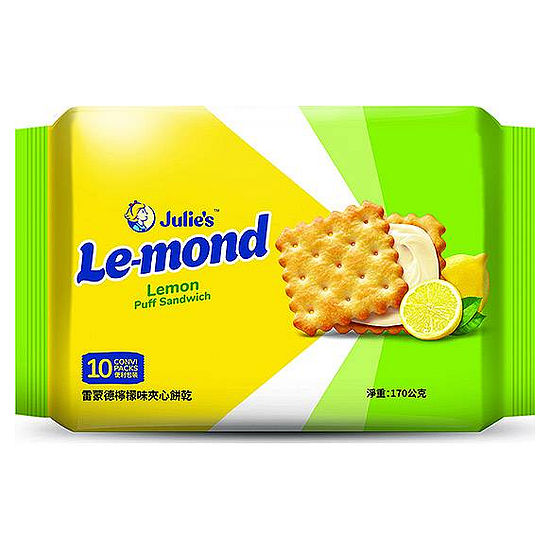 雷蒙德檸檬味夾心餅乾 170g(10包)