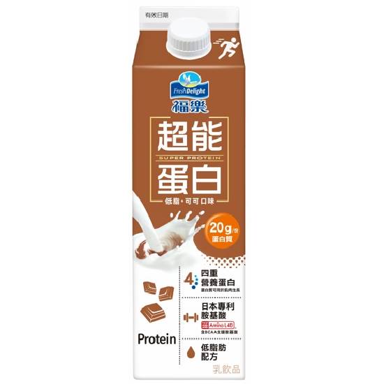 福樂超能蛋白營養牛乳-可可口味 936ml