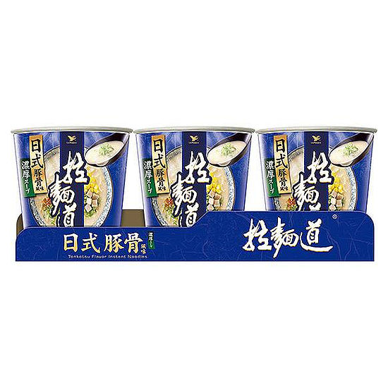統一拉麵道杯麵-日式豚骨風味拉麵 73gx3入