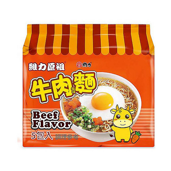 維力原祖牛肉風味麵 70g*5入