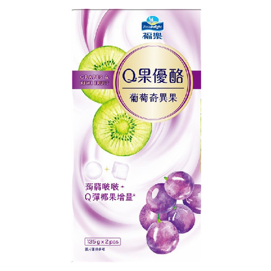 福樂Q果葡萄奇異果優酪 135g*2入