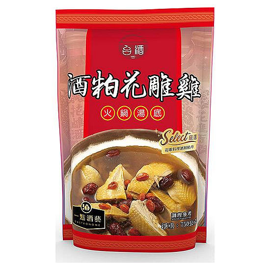 台酒酒粕花雕雞風味火鍋湯底調理包 750g