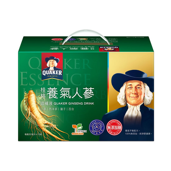 桂格養氣人蔘(無添加糖配方) 60ml*19瓶