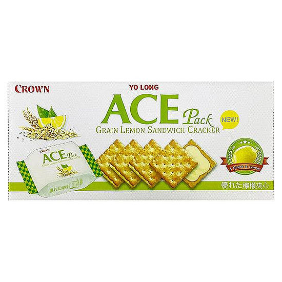 優龍ACE Pack五榖檸檬夾心餅乾 128g