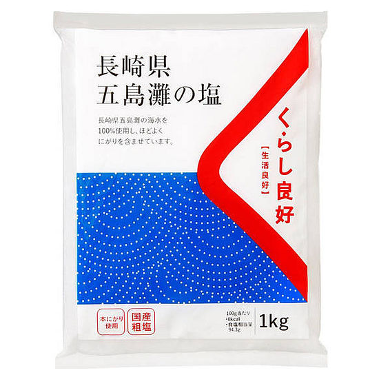 生活良好長崎五島灘粗鹽 1000g