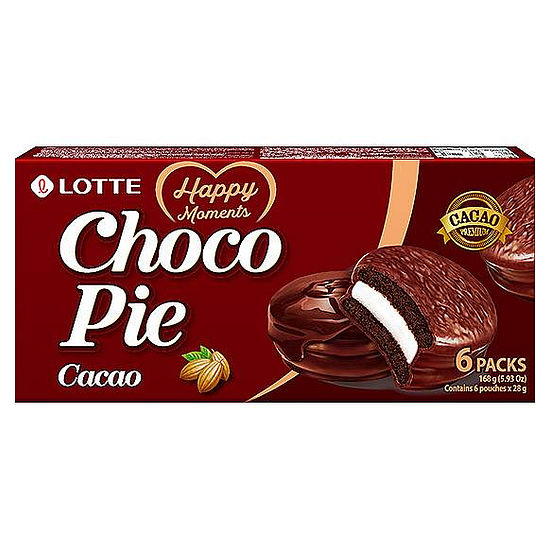 LOTTE黑巧克力派 (6顆裝)168g