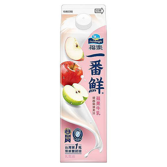 福樂一番鮮蘋果調味牛乳 936ml