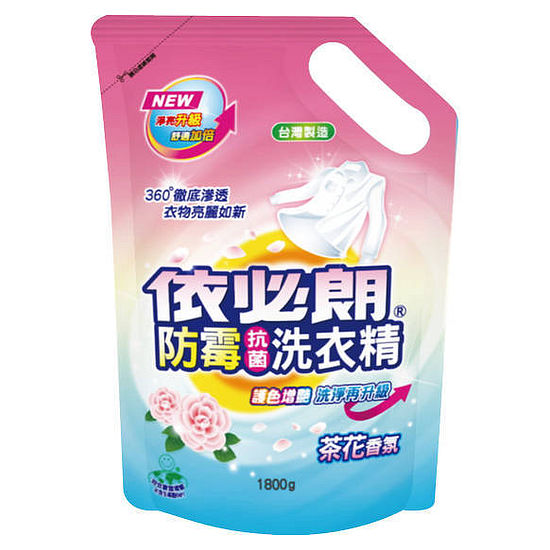 依必朗防霉抗菌洗衣精補充包-茶花香氛 1800g