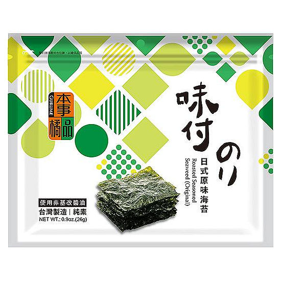 本事橘品海苔-日式原味 ２６ｇ