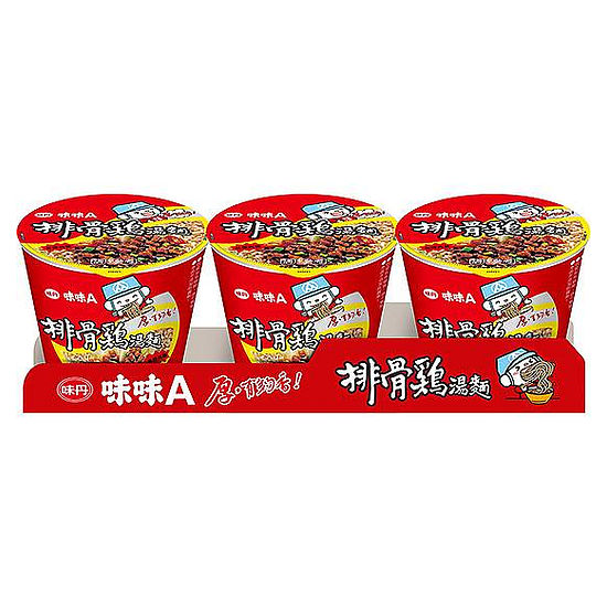 味味A杯麵-排骨雞湯麵 58g*3入