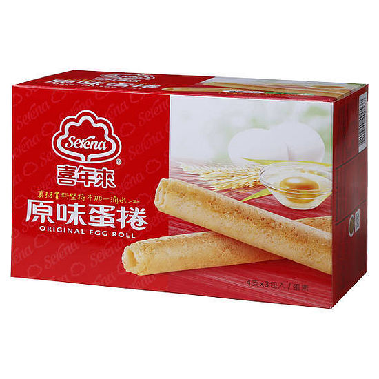 喜年來原味蛋捲經濟包 204g