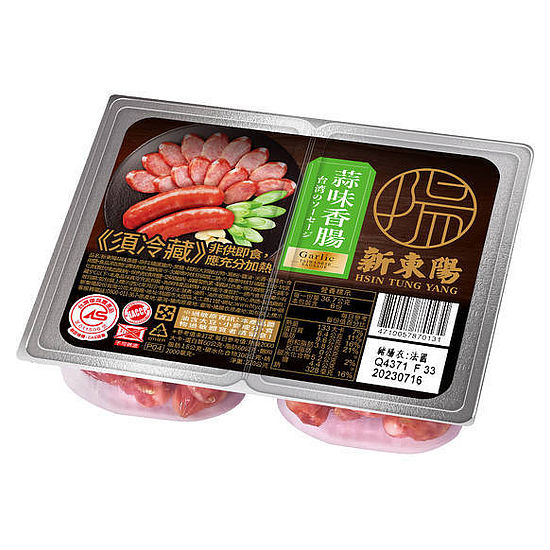 新東陽蒜味香腸 220g