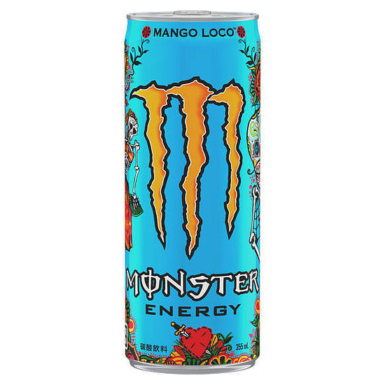 魔爪JUICE MONSTER芒果狂歡碳酸能量飲料-芒果風味 355ml
