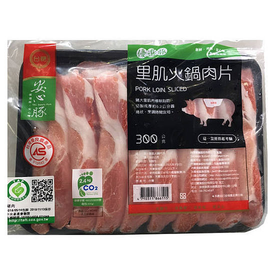 台糖里肌肉火鍋肉片 300g