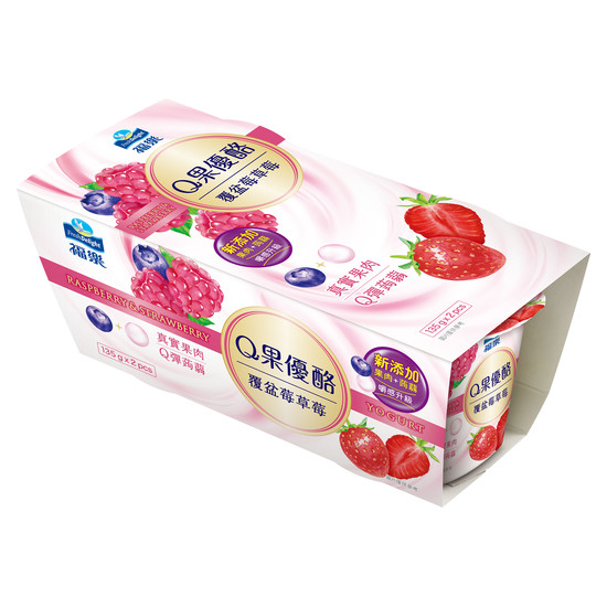 福樂Q果草莓覆盆莓優酪 135g*2入