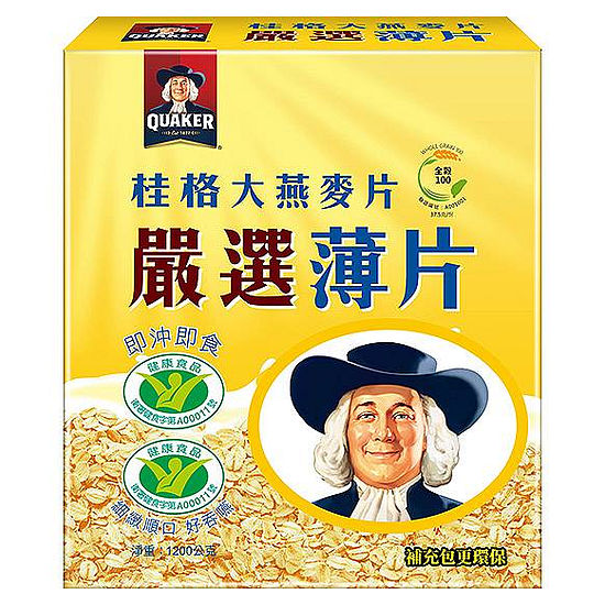 桂格大燕麥片嚴選薄片(即沖即食) 1200g