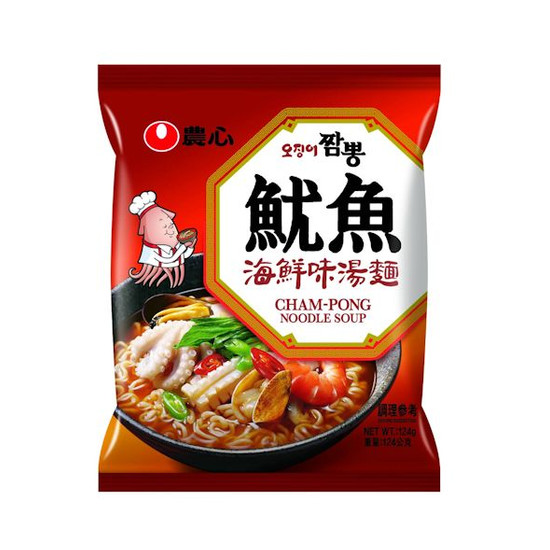 農心湯麵包麵-魷魚海鮮味 124g