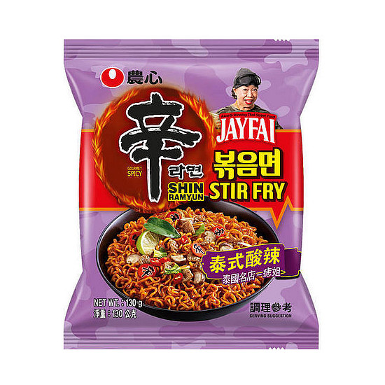 農心辛炒麵包麵-泰式酸辣味 130g