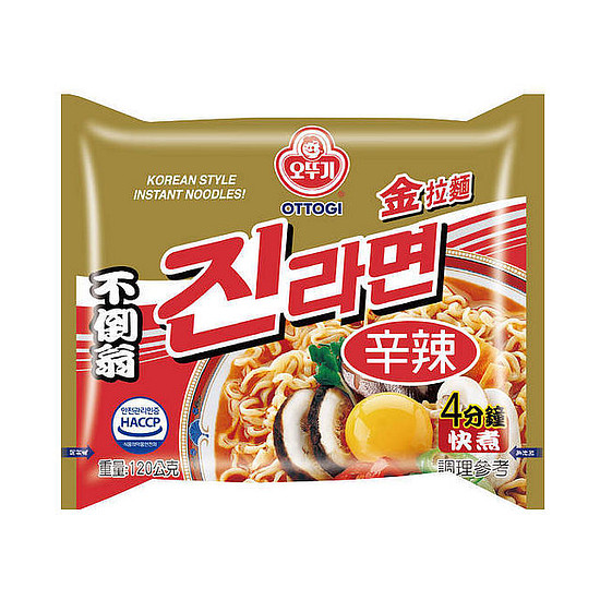 韓國不倒翁金拉麵包麵-辛辣 120g