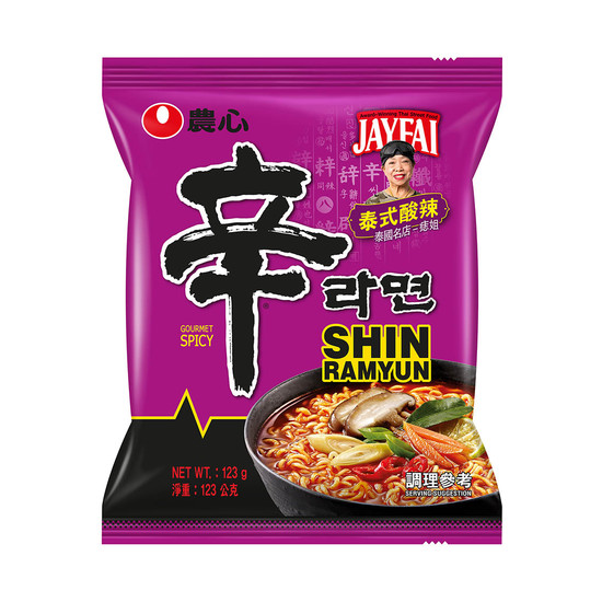 農心辛拉麵包麵-泰式酸辣味 123g