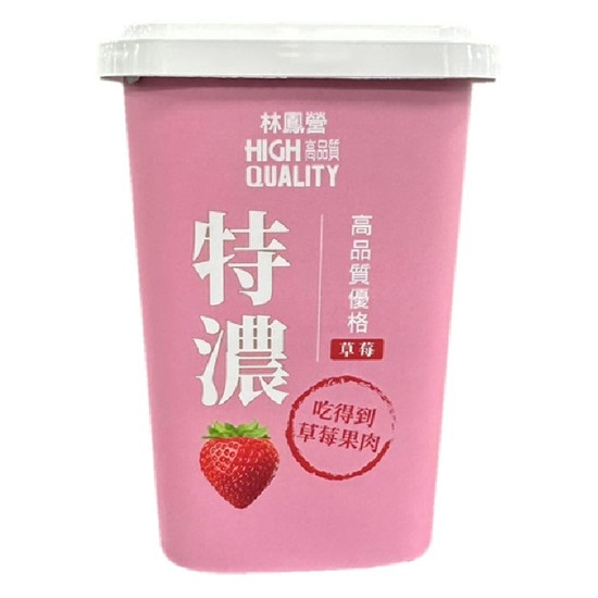 林鳳營特濃重乳優格-草莓 400g
