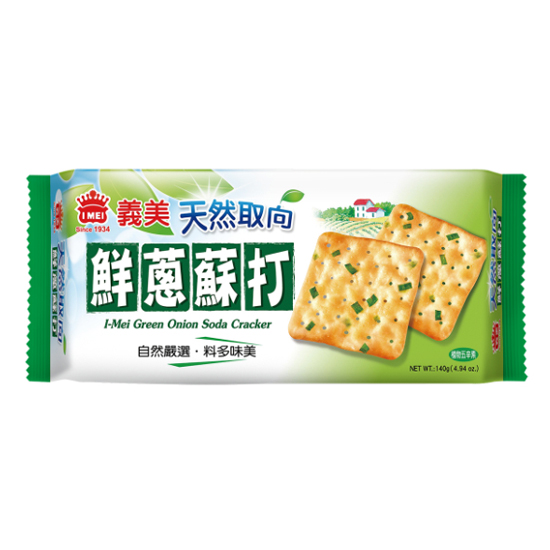 義美天然取向蘇打餅乾-鮮蔥 140g
