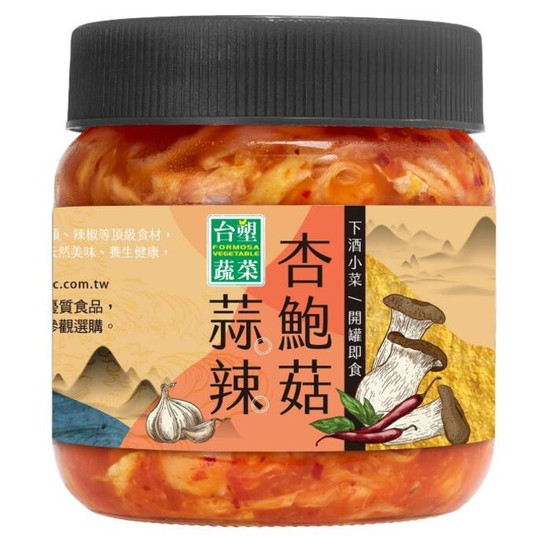 台塑蔬菜蒜辣杏鮑菇(五辛素) 500g