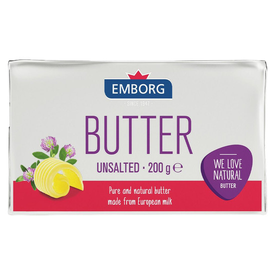 安博格無鹽奶油 200g