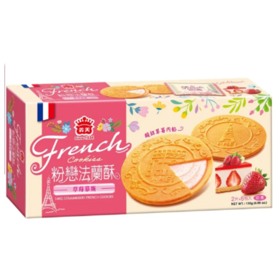 義美法蘭酥-草莓 132g