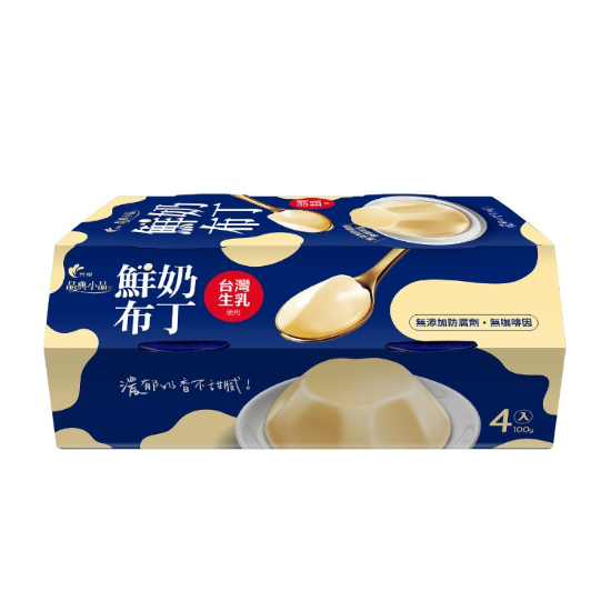 晶典小品-光泉鮮奶布丁 100g*4入