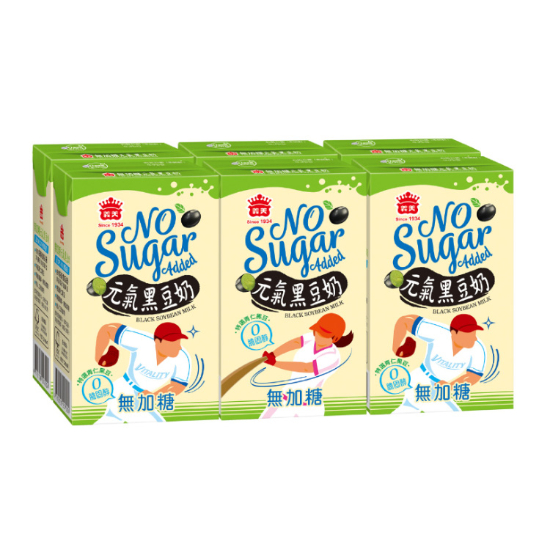義美無加糖元氣黑豆奶 250ml*6入
