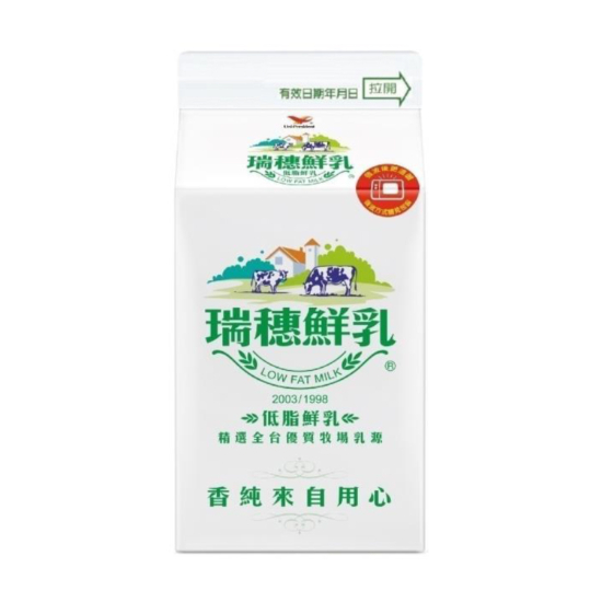 統一瑞穗低脂鮮乳 400ml