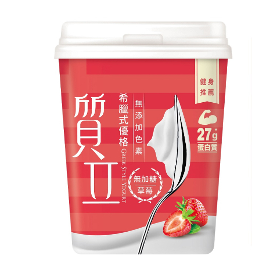 質立希臘式優格-草莓無加糖 500g