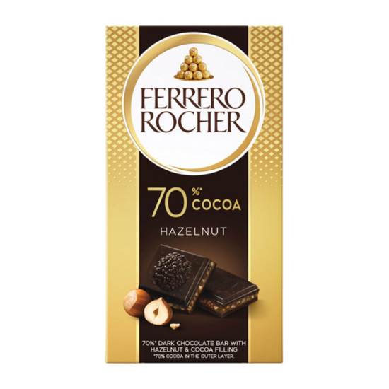 費列羅金莎70%黑巧克力塊(片裝) 90g